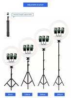 Usine Offre Spéciale 18 pouces anneau LED Selfie remplir lumière télécommande éclairage photographique pour beauté maquillage trépied en direct