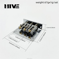 High-end 3-string Electric Guitar Bridge Tuning Peg Accessory - 3-string Ball Bearing Guitar Bridge Tuning Peg Bridge
