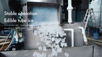 Machine à glaçons industrielle 1 tonne/24h grande capacité, qualité alimentaire SUS304, automatique pour bars, hôtels, restaurants et commerces