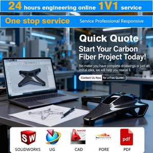 Le fabricant offre directement 7mm- 60mm, tubes en fibre de carbone 3k, tubes ronds en fibre de carbone à haut module, tubes en fibre de carbone 3k. - Product Image 5