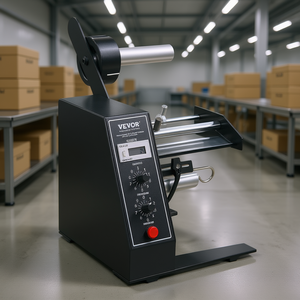 Dispensador automático de etiquetas Vevor, máquina etiquetadora eléctrica de velocidad ajustable de 3-150 mm de longitud para uso industrial - Product Image 2