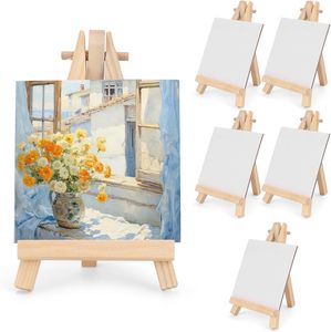 Venta al por mayor de fábrica: Lienzos mini estirados y sets de caballos de dibujo de madera de varios tamaños, con lienzos para pintura infantil. - Product Image 1