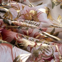 Tissus en microfibre imprimés en gros, 100 % polyester, matériaux imprimés à la feuille pour ensembles de literie