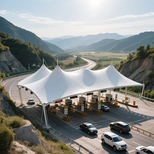 Cao cấp vườn cảnh quan khung thép cấu trúc pvdf dù để che nắng Lều công viên màng tán cho khách sạn ứng dụng - Product Image 2