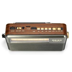 Radio portable rétro solaire BT AM FM SW transistor meilleur son fonctionnant sur batterie et rechargeable avec batterie externe - Product Image 3