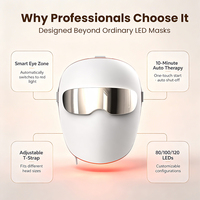 Máscara Facial de Terapia de Luz LED Antienvejecimiento 510K de Grado Médico 2026 con Cobertura Facial Completa para Uso Doméstico, PDT Fotónico Portátil