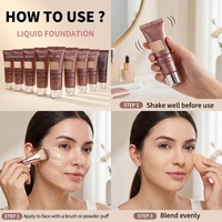 Fond de Teint Liquide Velours Mousse Léger et Naturel, Unifiant le Teint, Longue Tenue, Idéal pour le Quotidien, Marque Privée en Gros