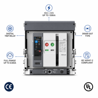 Disjoncteur d'air LS Metasol série AS ACB 3P 4P 2000-4000A 85kA 500V avec relais de déclenchement extractible et fixe, certifié CE CCC, stock usine