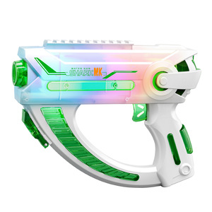 Pistolet à eau électrique automatique en plastique, jouet dynamique et coloré pour enfants, motif ananas, effet aurore polaire - Product Image 1