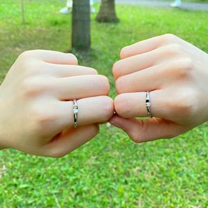 Dylam Personalized <b>Couples</b> <b>Rings</b> Custom Promise Rhodium Plated <b>Rings</b> Set 925 Sterling Silver Wedding Bands Engagement <b>Rings</b> - Product Image 4