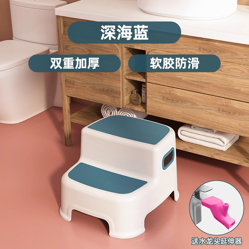 Upgraded anti-slip design - Blue [Pink faucet extender]