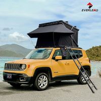 Tente de toit rigide en aluminium de grande taille en forme de Z pour le camping tout-terrain