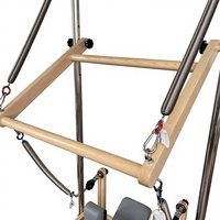 Meilleures ventes : Reformer de Pilates en bois d'érable massif, durable et de haute qualité, avec trapèze, pour studio de Pilates, salle de sport et fitness