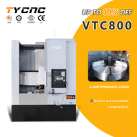 Tour vertical CNC de haute précision VTC800 avec commande GSK, broche simple, diamètre de tournage maximal de 750 mm