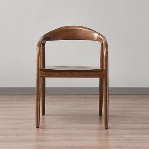 Sedia <span class=keywords><strong>da</strong></span> <span class=keywords><strong>Pranzo</strong></span> Windsor Moderna e Minimalista in Legno Massello di Noce con Schienale, Poltroncina Tradizionale in Legno per Cucina, Hotel e <span class=keywords><strong>Sala</strong></span> <span class=keywords><strong>da</strong></span> <span class=keywords><strong>Pranzo</strong></span> - Product Image 2