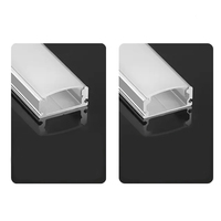Profils d'extrusion linéaires en alliage d'aluminium KC Direct Sale avec finition anodisée et diffuseur pour bande LED