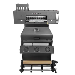 Impresora de película digital DTF PET, máquina de impresión textil para camisetas, impresora DTF de 60cm con doble cabezal de impresión Eps I3200/xp600 fluorescente