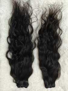 Trending Raw Virgin Indian Human Hair Machine Weft Bundles 100% Temple source exportador de cabello Suministro en línea - Product Image 2