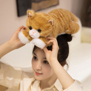 Супер мягкий Кот плюшевые игрушки животных каваи Реалистичные Модели кошек для вечеринки плюшевые игрушки для детей Подарки - Product Image 4