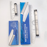 Règle parallèle de 30 cm, règle à roulettes de dessin, règle transparente multifonction pour le dessin et la conception, règle d'angle pour la couture