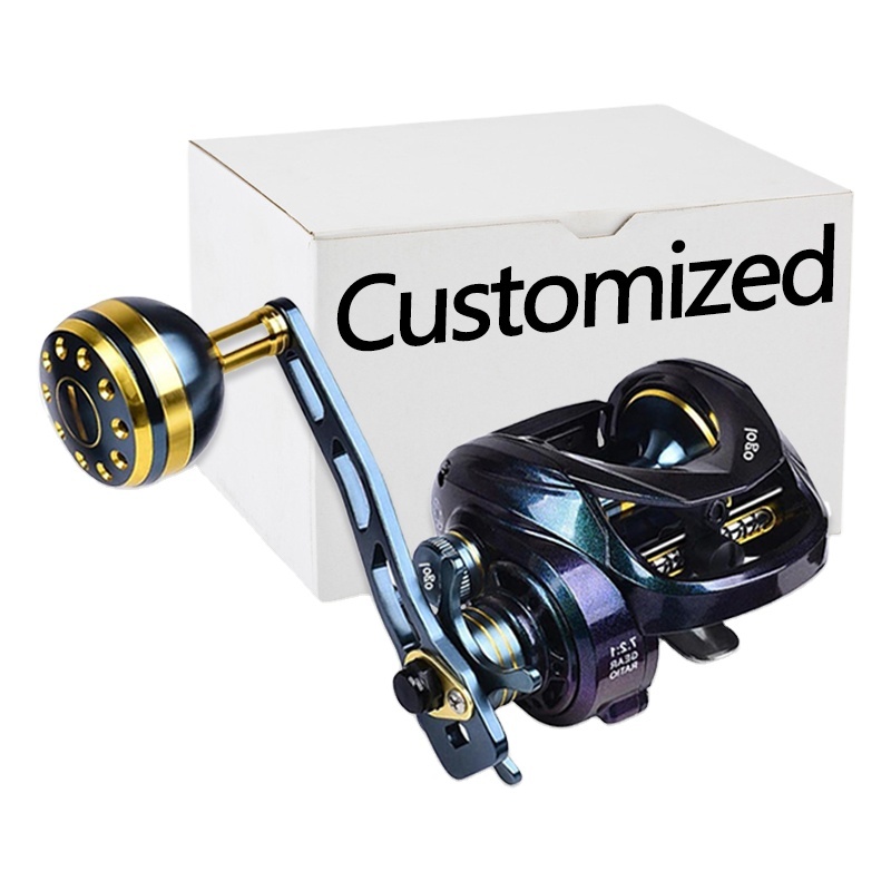 7 2 1 gear fishing reel Spinning Metal Spool 7.2:1 Ratio Carp Fishing Reel Sea Tackle Sports, Fitness & Outdoors Aluminum alloy deep spool design Magnetic Brake Baitcasting Fishing Reel