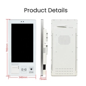 21.5 Inch Touch Screen Self Service Wall-mount Floor Stand Ordering Payment Kiosk on <b>Checkout</b> <b>Counter</b> - Product Image 4
