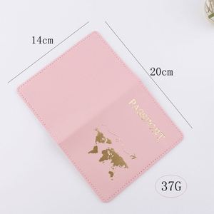 Venta Directa de Fábrica - Porta Pasaportes de Viaje Impermeable de PU con Diseño de Mapa del Mundo, Funda Protectora de Cuero Portátil para Pasaportes y Tarjetas - Product Image 4