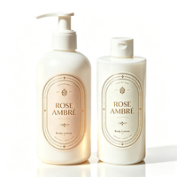 Étiquettes adhésives personnalisées imperméables enroulables pour flacons de lotion corporelle et cosmétiques