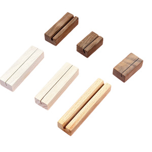 Base en bois massif et acrylique 2026 pour cartes postales, support en bois pour mémos, support de calendrier de bureau - Product Image 5