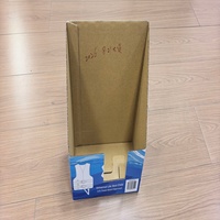 Boîte de présentation de comptoir en carton ondulé personnalisée, emballage en carton recyclable avec pochettes pour cartes