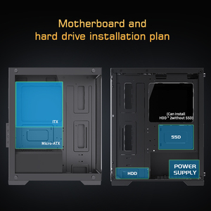 Lovingcool New Product Mid Tower MATX <strong>Mini</strong> <strong>ITX</strong> PC <strong>Case</strong> Desktop Chassis <strong>Case</strong> Gaming Tempered Glass <strong>Computer</strong> <strong>Case</strong> - Product Image 3