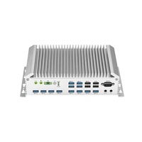 Mini PC industriel Core I3/I5/I7, 16 x USB intégré, sans ventilateur, ordinateur de bureau, tout en alliage d'aluminium