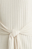 Fabricant de tricots Robe pull en tricot sur mesure pour femmes Robe pull sans manches décontractée en tricot côtelé à la taille nouée pour femmes