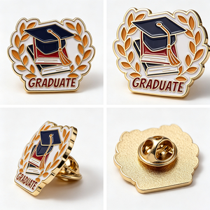 Épingles de graduation personnalisées en métal pour étudiants, badges personnalisés pour toque de doctorat, thème animal/fée, souvenir pour la saison des diplômes - Product Image 4