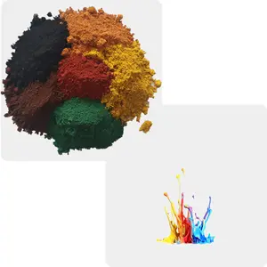 Pasta da cor do pigmento de óxido de ferro marrom 610 686 fe2o3 pasta da cor do pigmento em pó de cor para a pintura