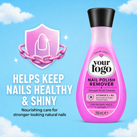 Shield-Formula Soin rapide et doux Vitamine E B5 Nourrissant Protecteur Fortifiant Bouteille Rose Dissolvant de vernis à ongles professionnel premium sans acétone
