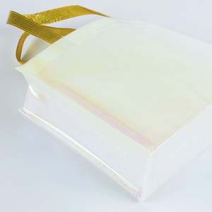 Amigable gran capacidad de embalaje holográfico láser metálico laminado no tejido PP no tejido Eco bolsas de compras con logotipo - Product Image 5