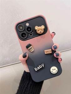 Coque de téléphone en silicone givré avec objectif de fenêtre large à dégradé de couleur 3D pour iPhone 16 15 14 13 12 11 Pro Max Plus - Product Image 4