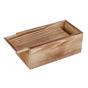 Handmade hộp gỗ cổ với nắp trượt tùy chỉnh Retro lưu trữ máy tính để bàn cho nến thủ công khung ảnh Stickers-Sỉ - Product Image 4