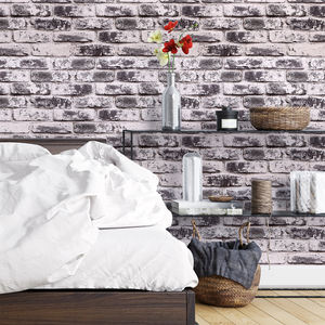 Autocollants muraux avec fond de <span class=keywords><strong>cheminée</strong></span> <span class=keywords><strong>en</strong></span> briques anciennes anglaises, relief 3D, PVC, autocollants de papier peint autocollants - Product Image 5