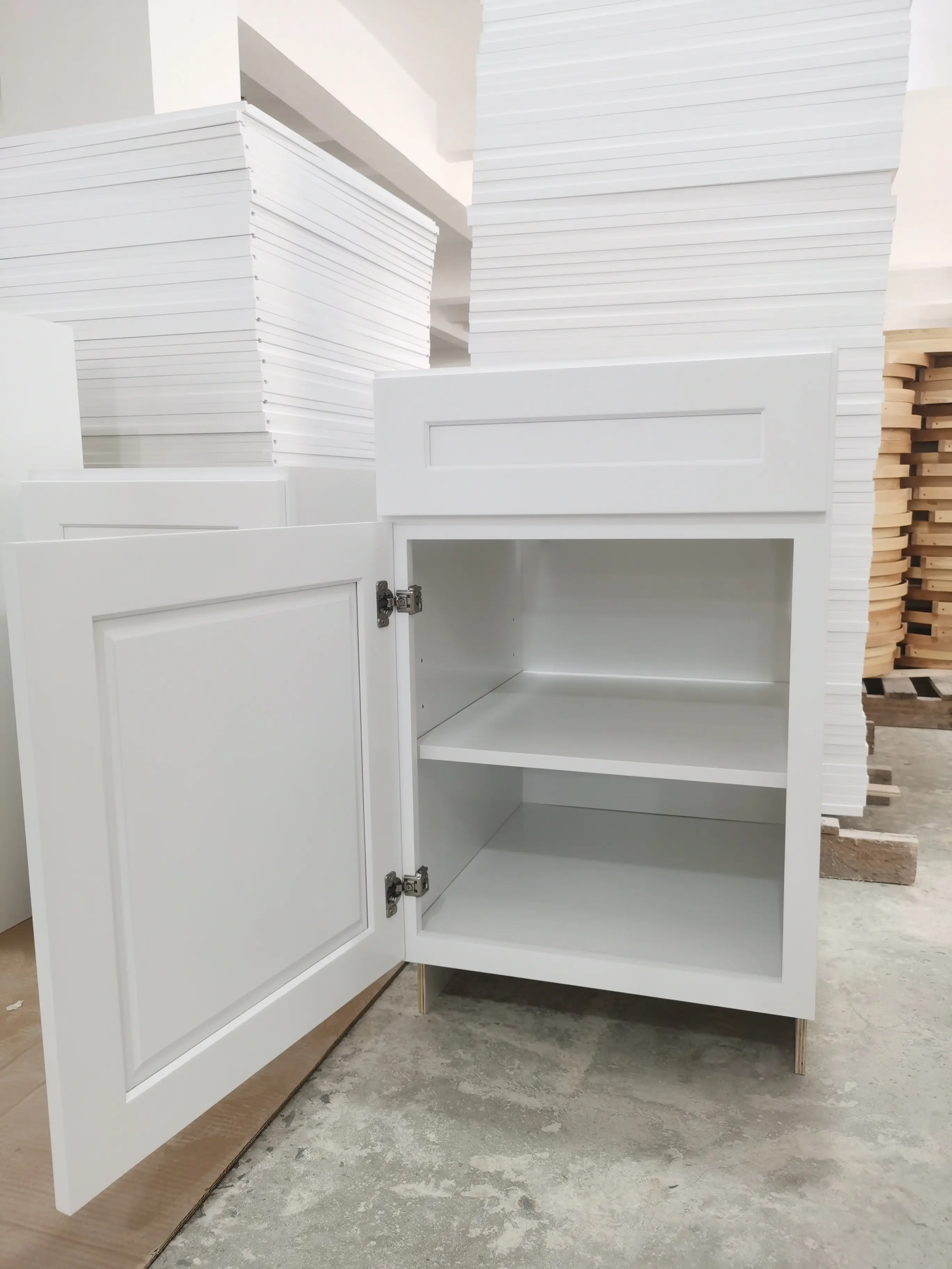 Factory Directly Modular Ready To Assemble Shaker Kitchen Cabinets