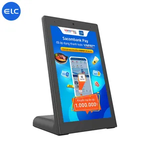 L-Form Kapazitiver Touchscreen Kunden feedback Evaluator Restaurant bank Bestellung RJ45 NFC pos Desktop Android Tablet