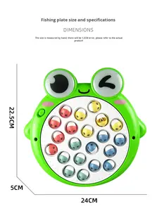 <span class=keywords><strong>Jeu</strong></span> de pêche électronique en gros, jouet interactif, puzzle rotatif, <span class=keywords><strong>poisson</strong></span> magnétique avec lumières, plateforme d'apprentissage colorée pour enfants - Product Image 5