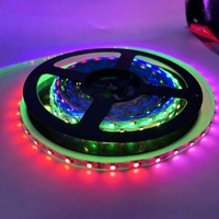 Bande LED RGBIC adressable 5V 12V avec circuit intégré 3535 60 LED pour la maison intelligente, les jeux et l'éclairage d'ambiance