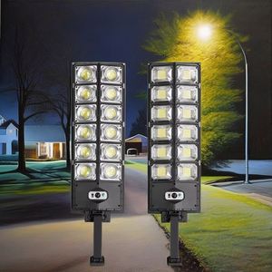 Lampadaire solaire crépusculaire à LED grand angle IP65, idéal pour le jardin, avec corps en ABS, pour extérieur - Product Image 4