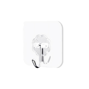 Transparent Self Adhesive <b>Hook</b> 3-5kg Load Capacity Detachable <b>Kitchen</b> Wall Door Storage <b>Hook</b> - Product Image 2