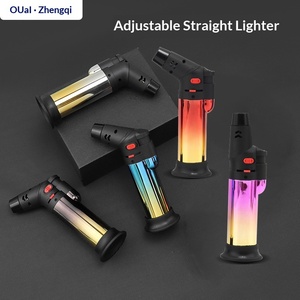 Briquet coupe-vent Jiaxin OQ-618F à allumage direct au <span class=keywords><strong>gaz</strong></span>, réglable et portable pour bâtonnets de moxa, cigares et pâtisserie - Product Image 4