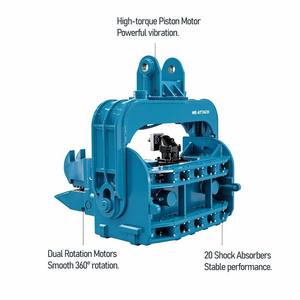 Marteau vibrant We-Attach WSPD40 pour le battage des pieux, avec engrenages et composants de roulement essentiels - Product Image 2