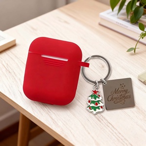 Porte-clés en métal personnalisé de haute qualité, porte-clés en acier inoxydable, pendentif de Noël, cadeaux de Noël - Product Image 2