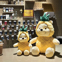 Boneka Beruang Kartun Terkenal Berkualitas, Lucu, Lembut, Boneka Nanas Beruang yang Menggemaskan, Mainan Hewan yang Nyaman untuk Anak, Bantal